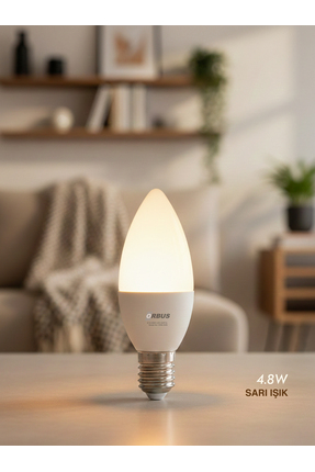 Genel Markalar Bright LED Ampul 4.8W SARI IŞIK E14 425Lm