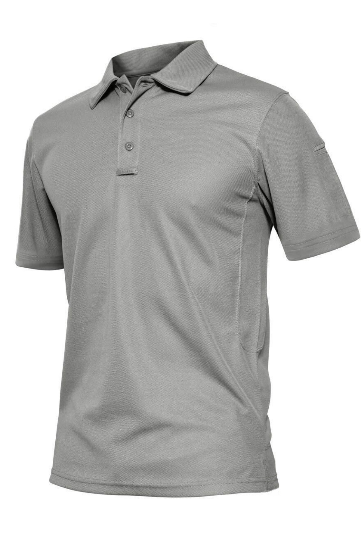 Men's Tactical Polo Neck Shirt Quick Dry Moisture Absorbent Performance Pique Jersey Golf T-shirt