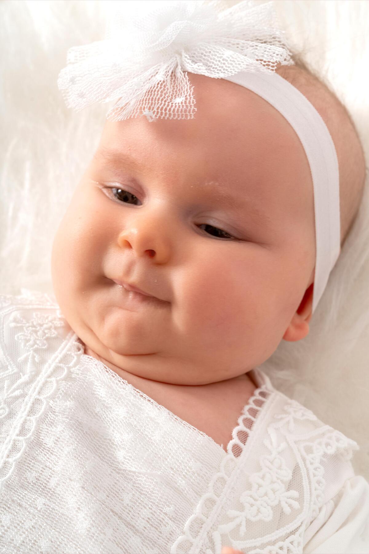 Sitilin Kız Bebek Mevlüt Elbisesi Gelinlik Fransız Dantelli Mevlit Takımı Bebek Mevlütlük Seti STL6565 fotoğrafı 6 (önizleme)