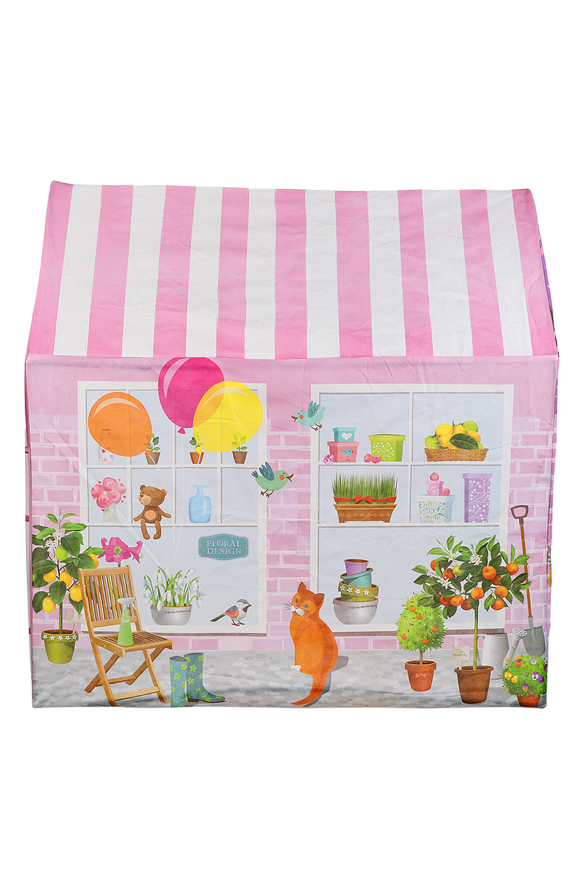 Molie Pembe Çiçekli Kız Çocuk Oyun Evi Katlanabilir ve Eğlenceli Oyun Çadırı fotoğrafı 4 (önizleme)