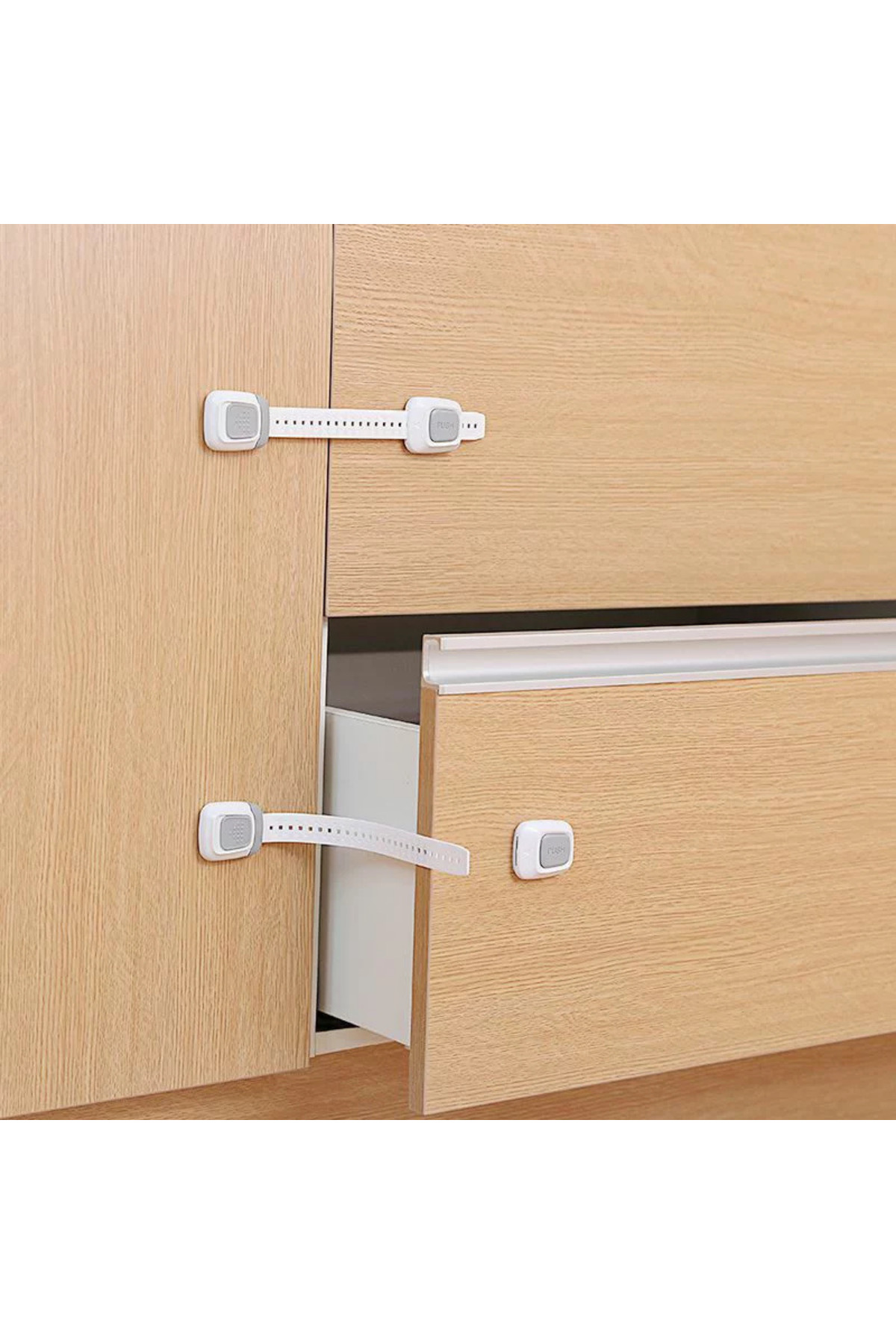 Miningaa Ayarlanabilir Çok Amaçlı Mandallı Kilit - 2 Adet fotoğrafı 5 (önizleme)