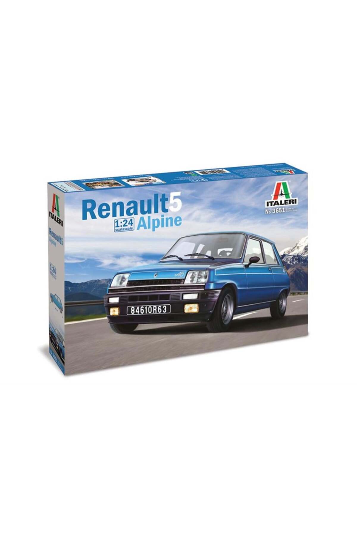 İtaleri 3651S 1/24 Ölçek, Renault 5 Alpine Rally Arabası, Plastik