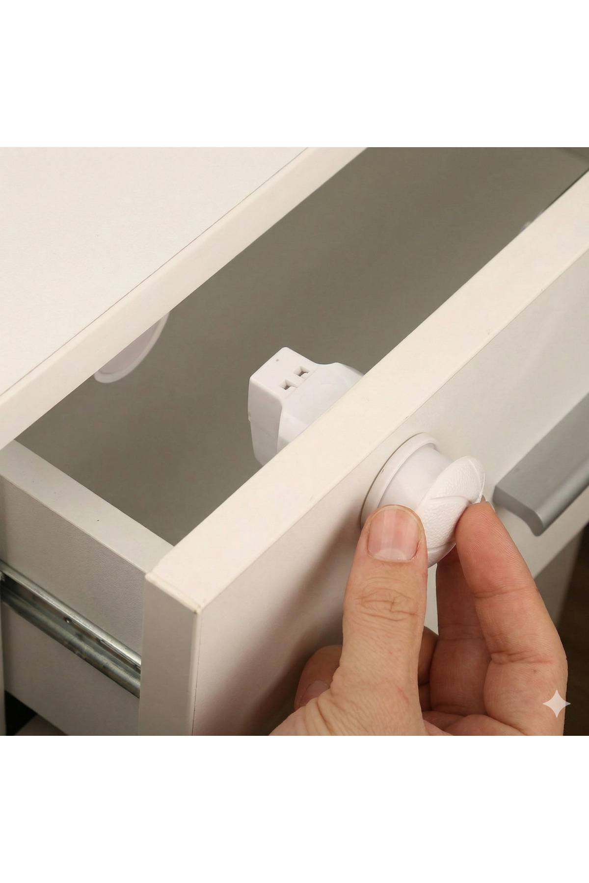 Miningaa Manyetik Çekmece Kilidi - Gizli Kilit - Çocuk Kilidi - DC003 fotoğrafı 3 (önizleme)