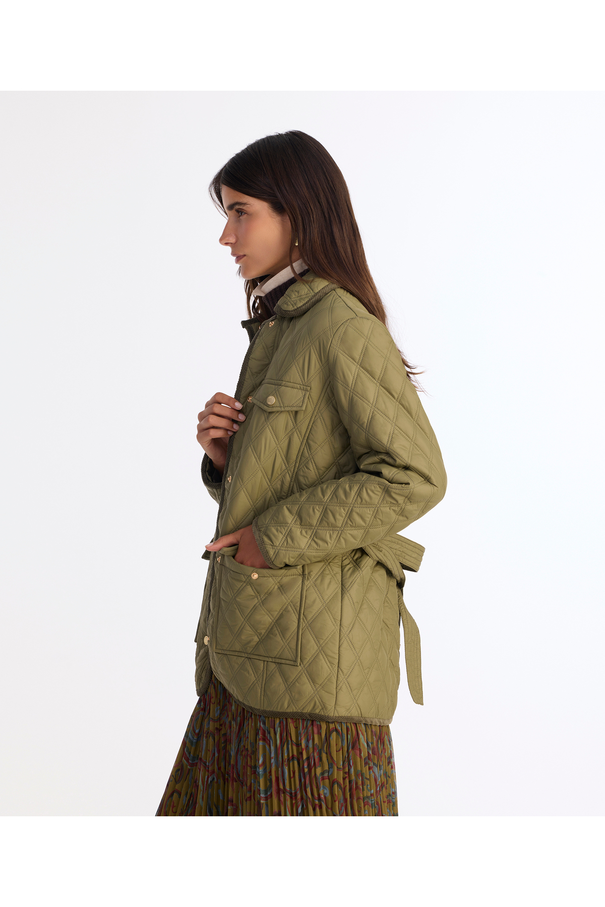 Yargıcı  Kemer Detaylı Mont - Görsel 3