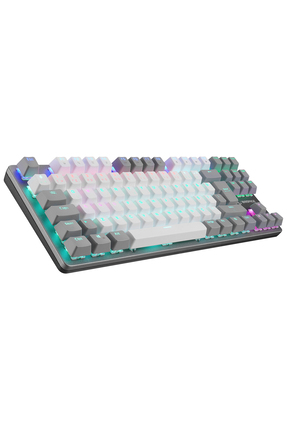 Rampage Snug K14 Beyaz/gri Kırmızı Red Switch Rainbow 87 Tuş Tkl Mekanik Gami...
