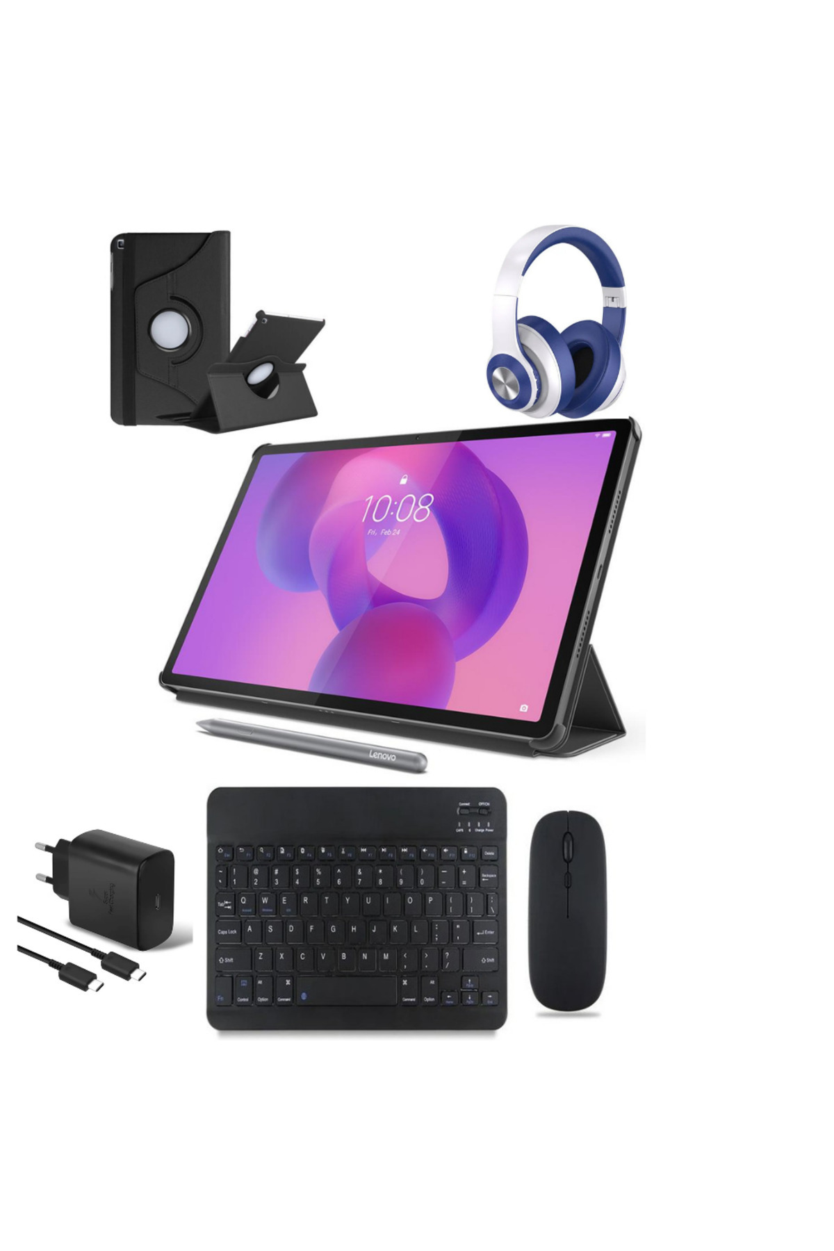 LENOVO Idea Tab 8 GB 128 GB 11" 2.5K GRİ Tablet+Kılıf+Kalem +Klavye+Mouse+Wirelees Kulaklık