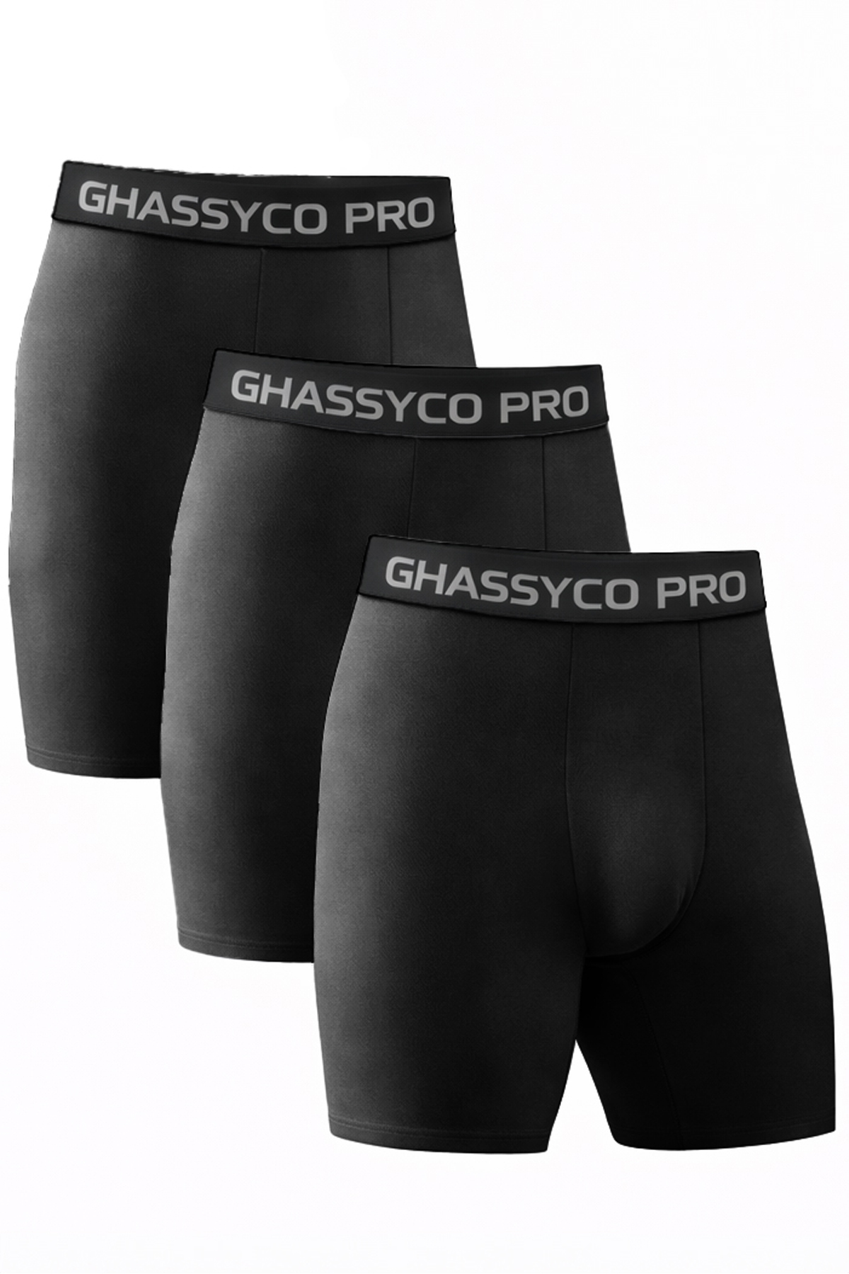 Men's Cotton Lycra Sports Boxer 3-Piece Set Soft Texture and Comfortable Belt