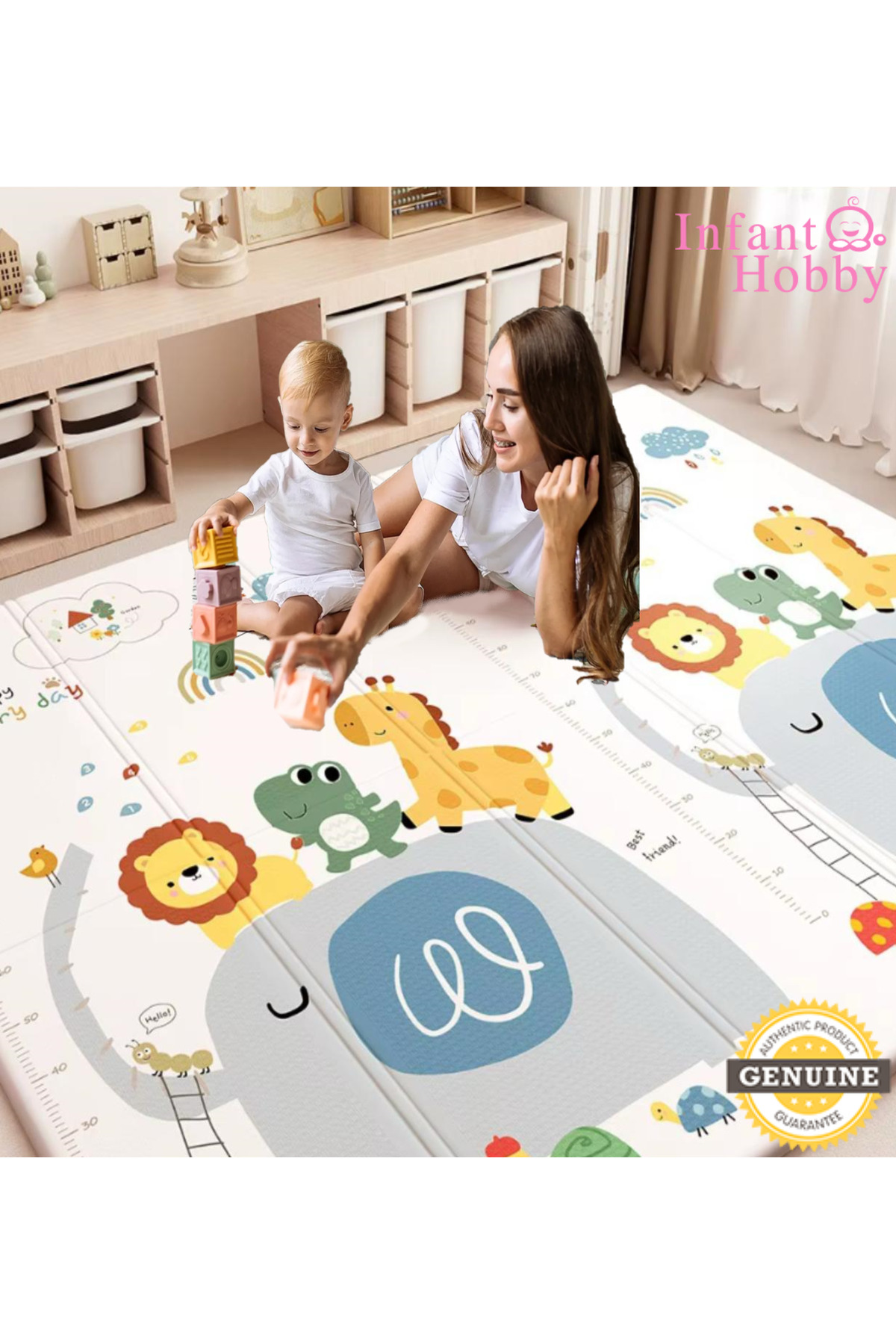 İnfant Hobby My Zoo Time Premium Katlanabilir Oyun Matı fotoğrafı 2 (önizleme)