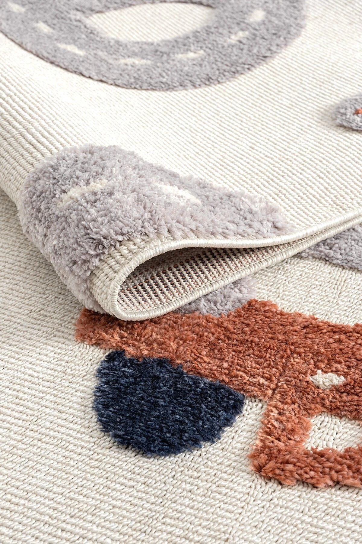 Eliz Home Yumuşak Renkli Bukleli Araba Yolu Dokuma Halı Bebek Odası Çocuk Odası Genç Odası Halısı 8 fotoğrafı 6 (önizleme)