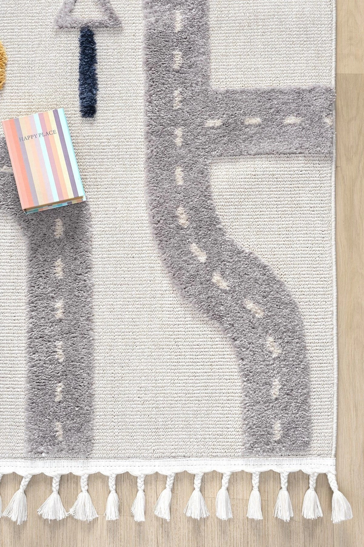 Eliz Home Yumuşak Renkli Bukleli Araba Yolu Dokuma Halı Bebek Odası Çocuk Odası Genç Odası Halısı 8 fotoğrafı 4 (önizleme)