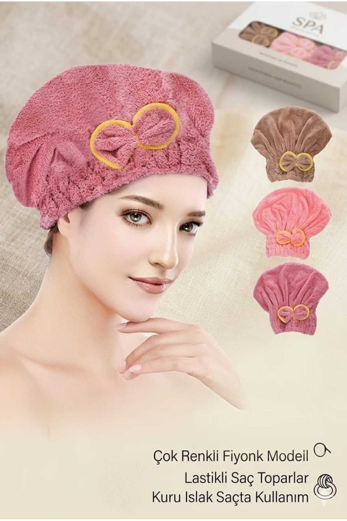 SEVRU Saç Kurutma Bonesi ,Kafa Havlusu ,Duş Bonesi Mikrofiber