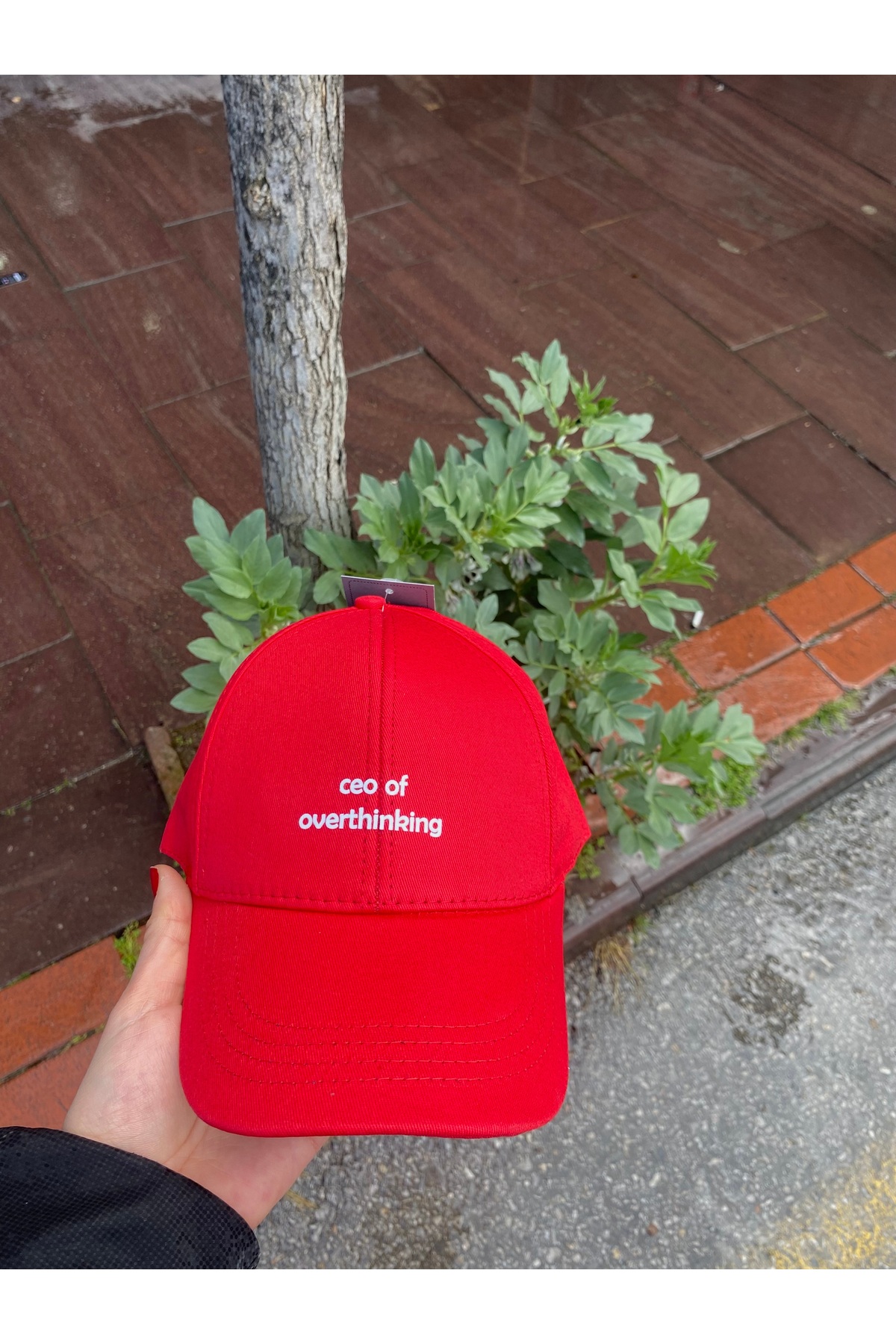 sf collection Unisex Ceo Of Overthinking Baskılı Spor Şapka, Ayarlanabilir Pamuklu Cap Günlük Kombin Şapkası görsel 6