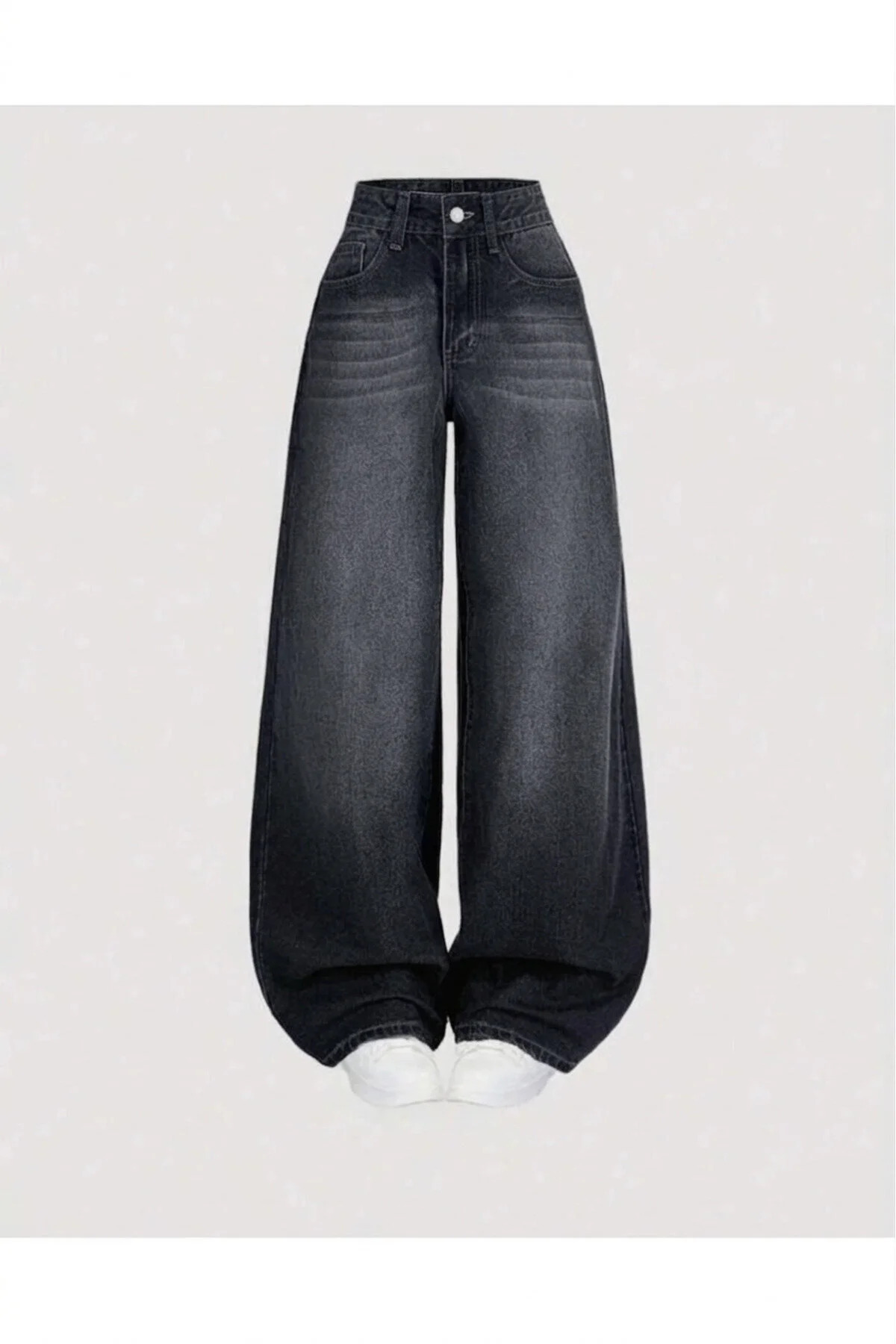 J&KSTORES  Baggy Salaş Pocket Bol Paça Retro Görünümlü Jean Pantolon