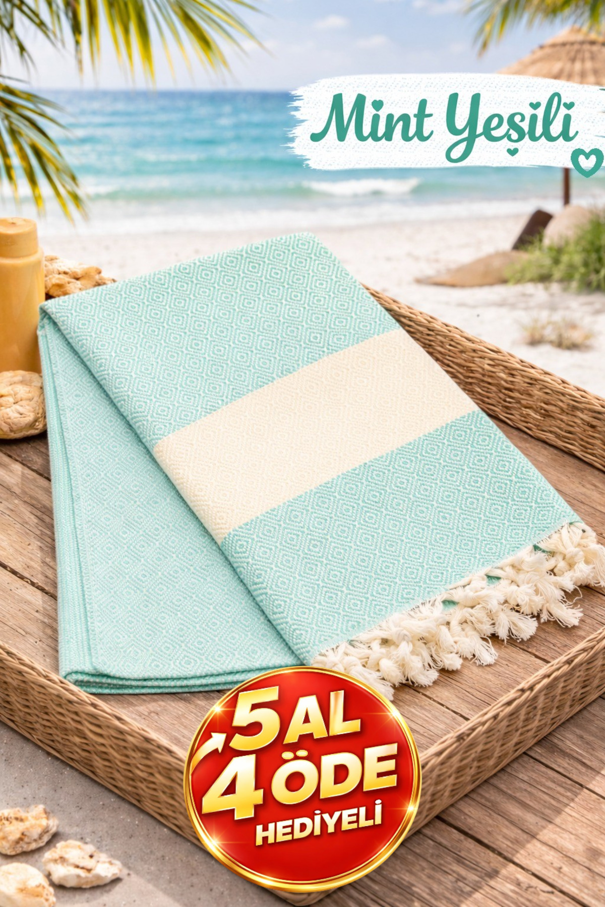 Beach Towel Peshtemal 100% Cotton Diamond Patterned Turkish Peshtemal Bath Towel 100x180 cm