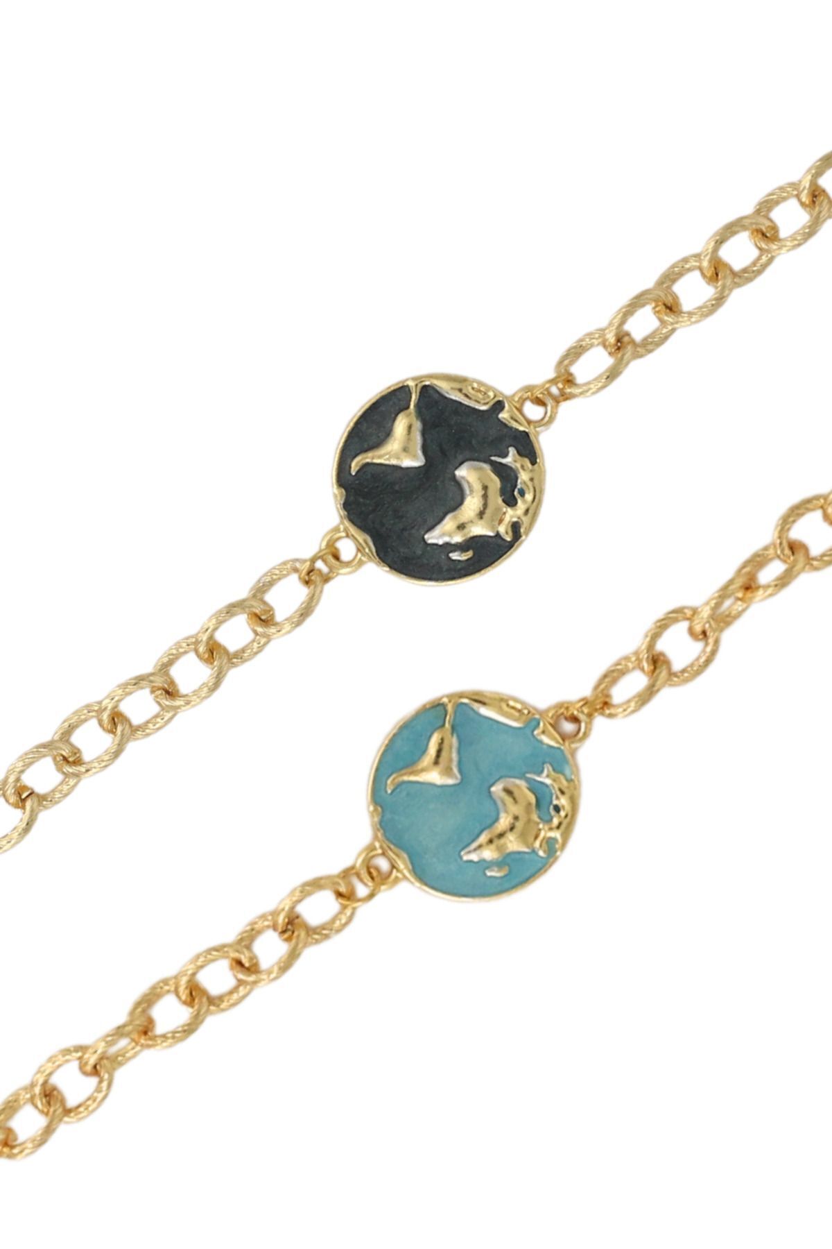 Animated World Motif Ocean Color Changing Women's Bracelet
