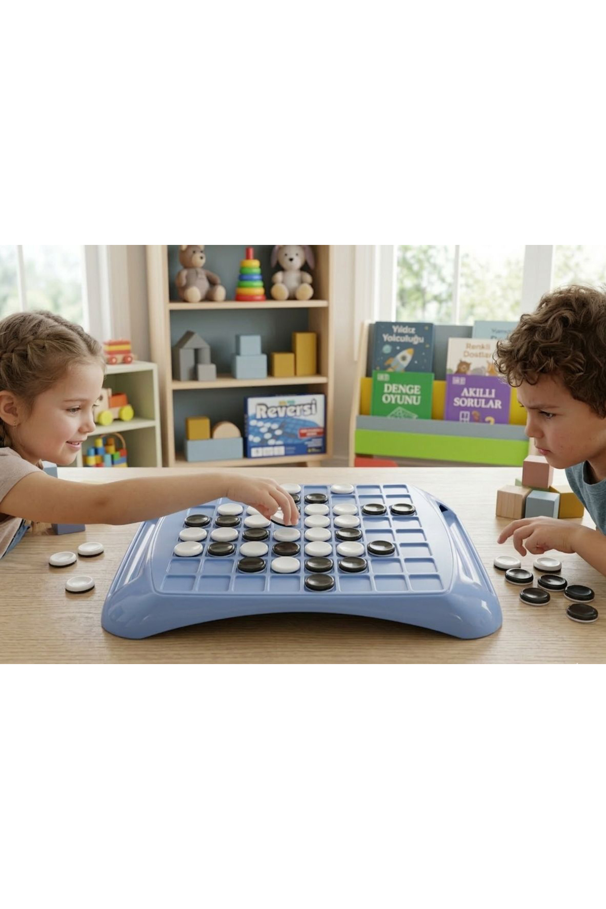 Tıfıl Toys Klasik Reversi Deneyimi: Zeka Strateji Zihin Jimnastiği Eğitici ve Öğretici Kutu Oyuncak fotoğrafı 3 (önizleme)