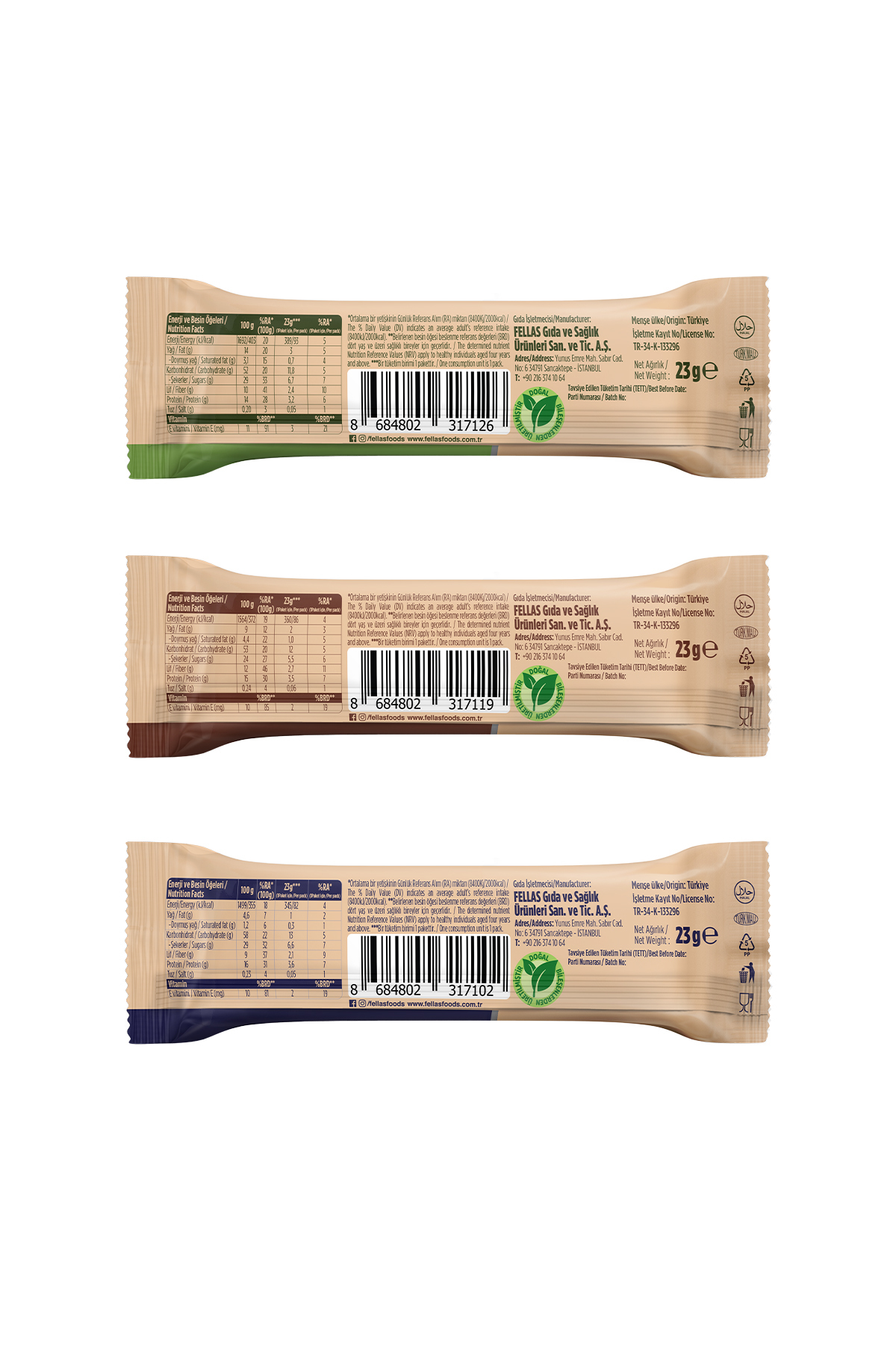 پک بار خشکبار مخلوط 30 گرم x 12 عدد + پک بار گرانولا مخلوط منبع پروتئین 23 گرم x 12 عدد