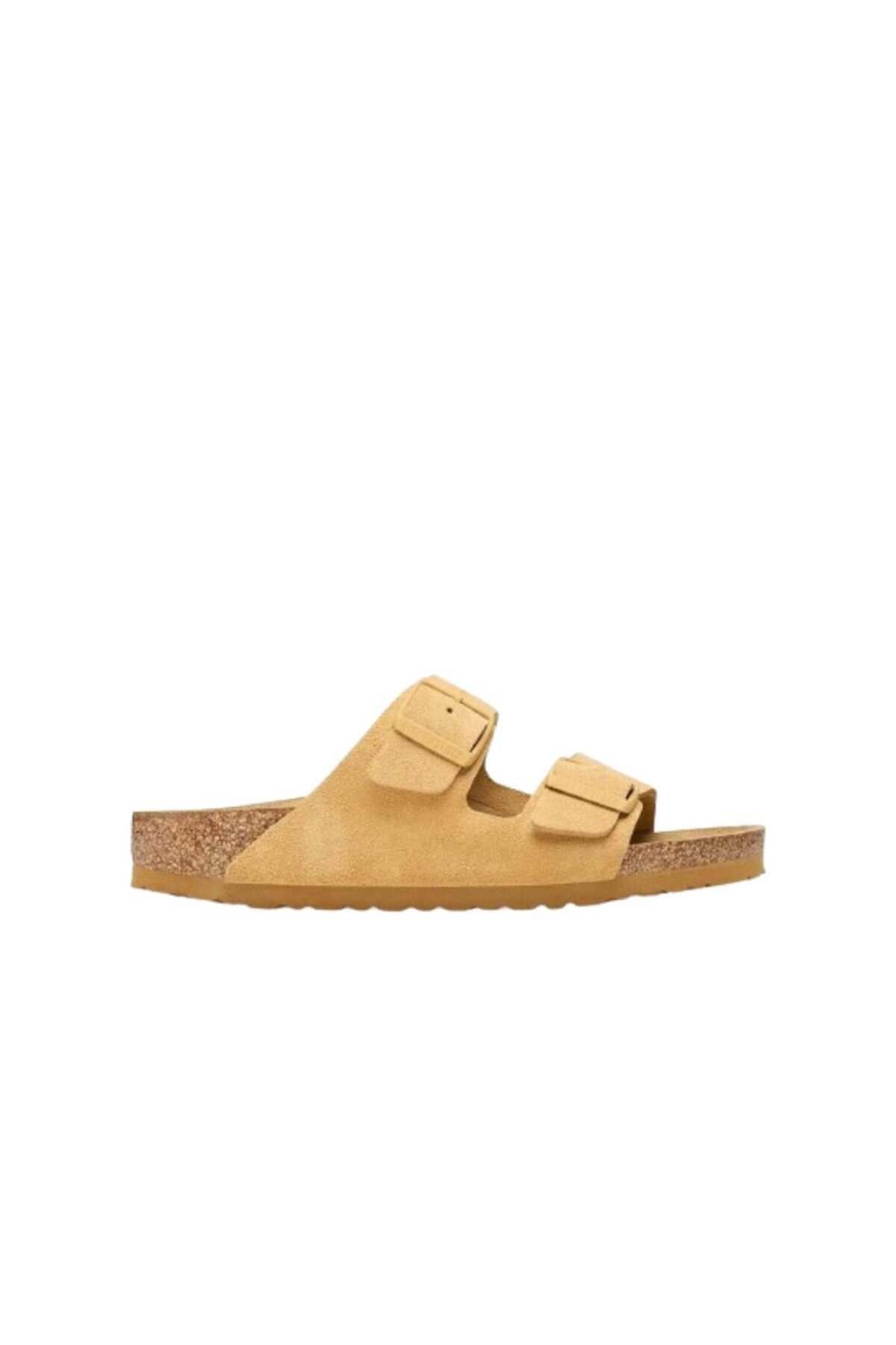 دمپایی یونیسکس کرم آریزونا Vl Latte بیرکن استاک دمپایی Birkenstock