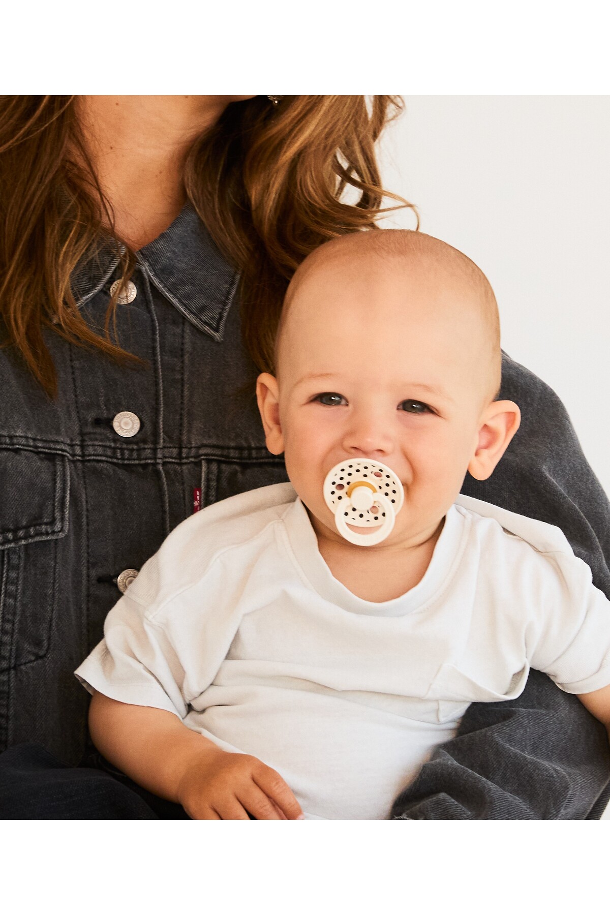 Bibs Studio Polka Small Anatomik Emzik-Ivory Black 6+ aY