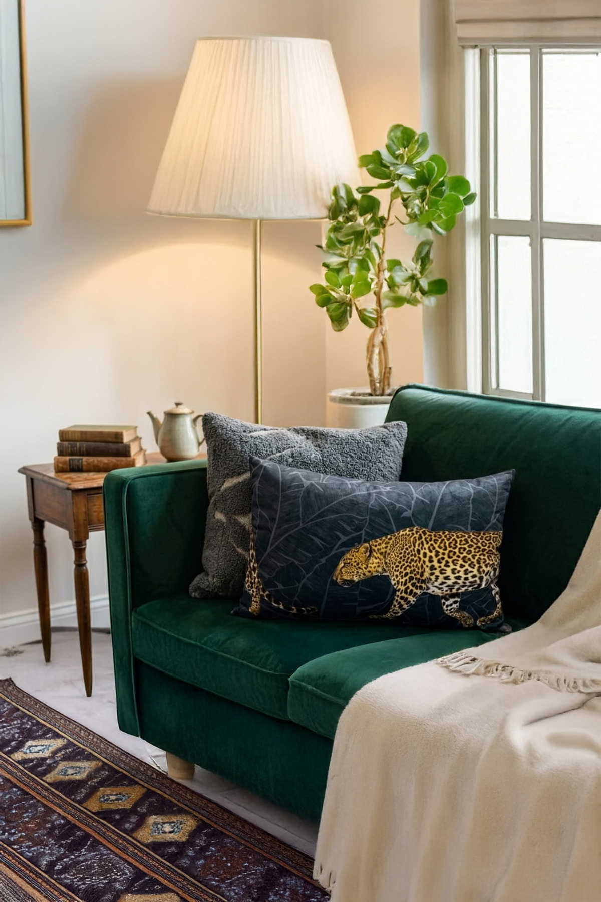 Leopard print Digital Print Decorative Pillowcase 40x60