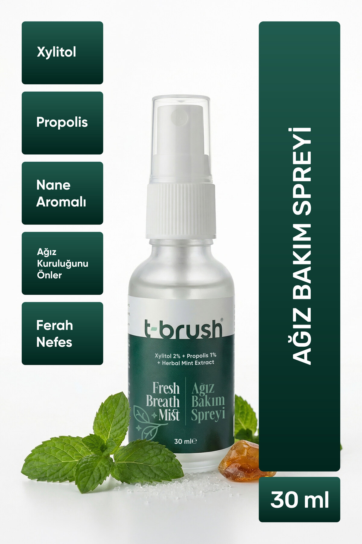 TBRUSH Ağız Kokusu Giderici Sprey 30ml Propolis - Fiyatı, Yorumları