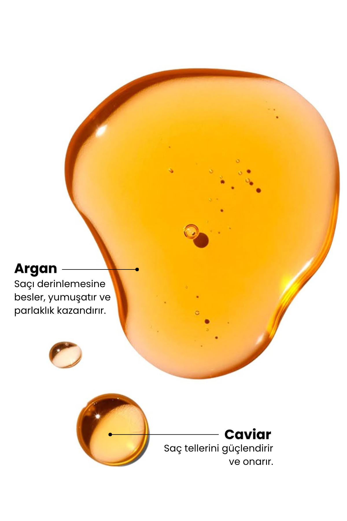 Luxeoil Argan & Havyar Özlü Besleyici Saç Bakım Yağı | Parlaklık ve Nem 20 ml Seyahat Boy — MP182 — تصویر 6 از 8
