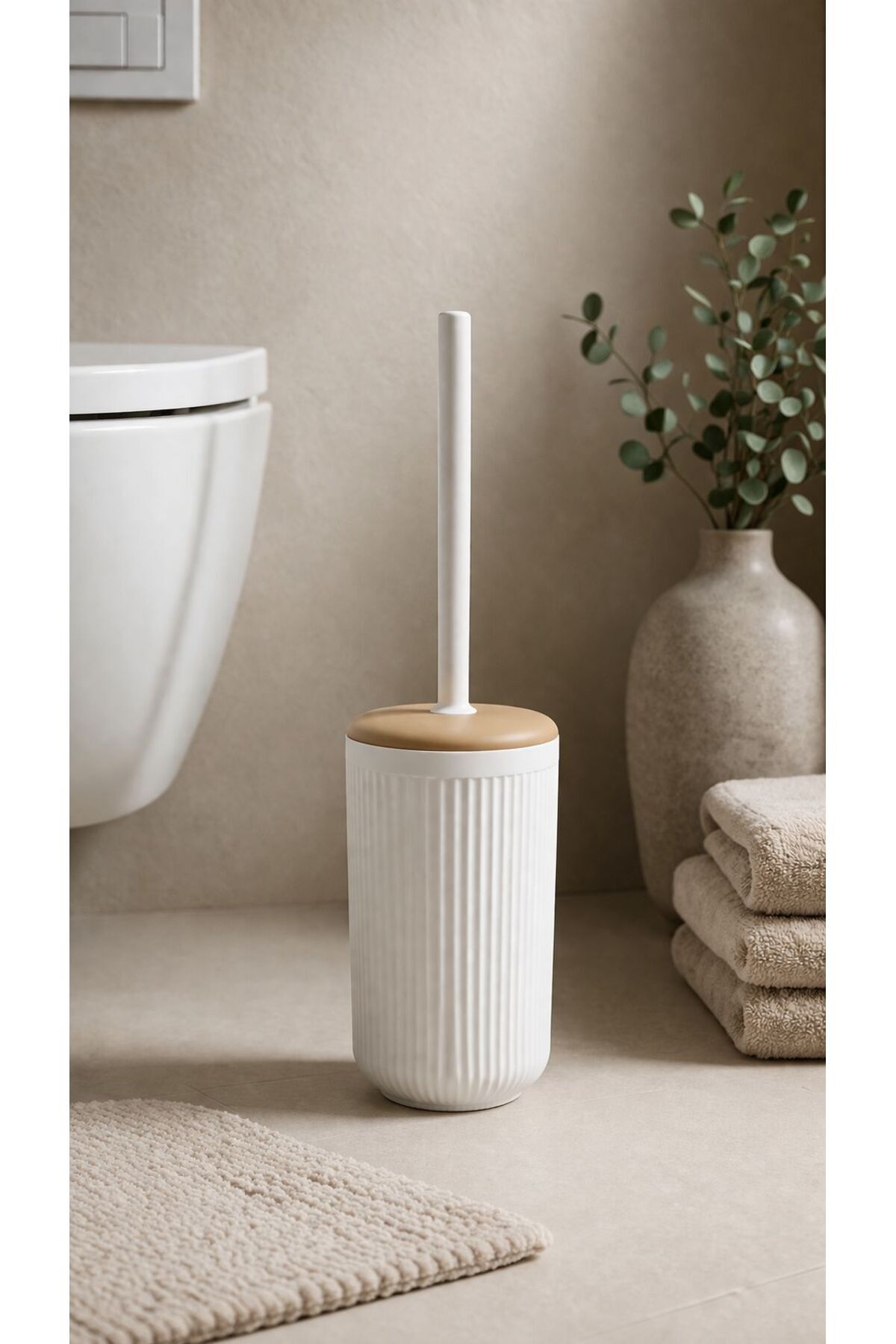 Okyanus Home Linea Due Kırık Beyaz WC Fırçalık - Fiyatı, Yorumları