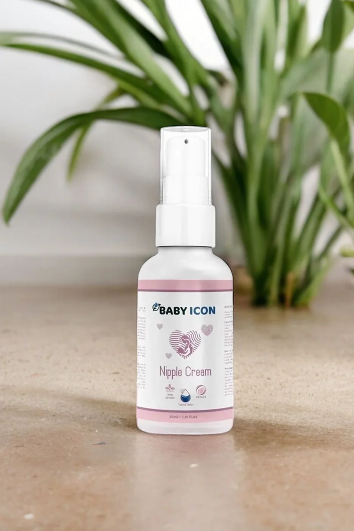 Baby İcon %100 Doğal Organik Vegan Hassas Cilt ve Göğüs Ucu Kremi 30 ML Termal Su Katkılı fotoğrafı 2 (önizleme)
