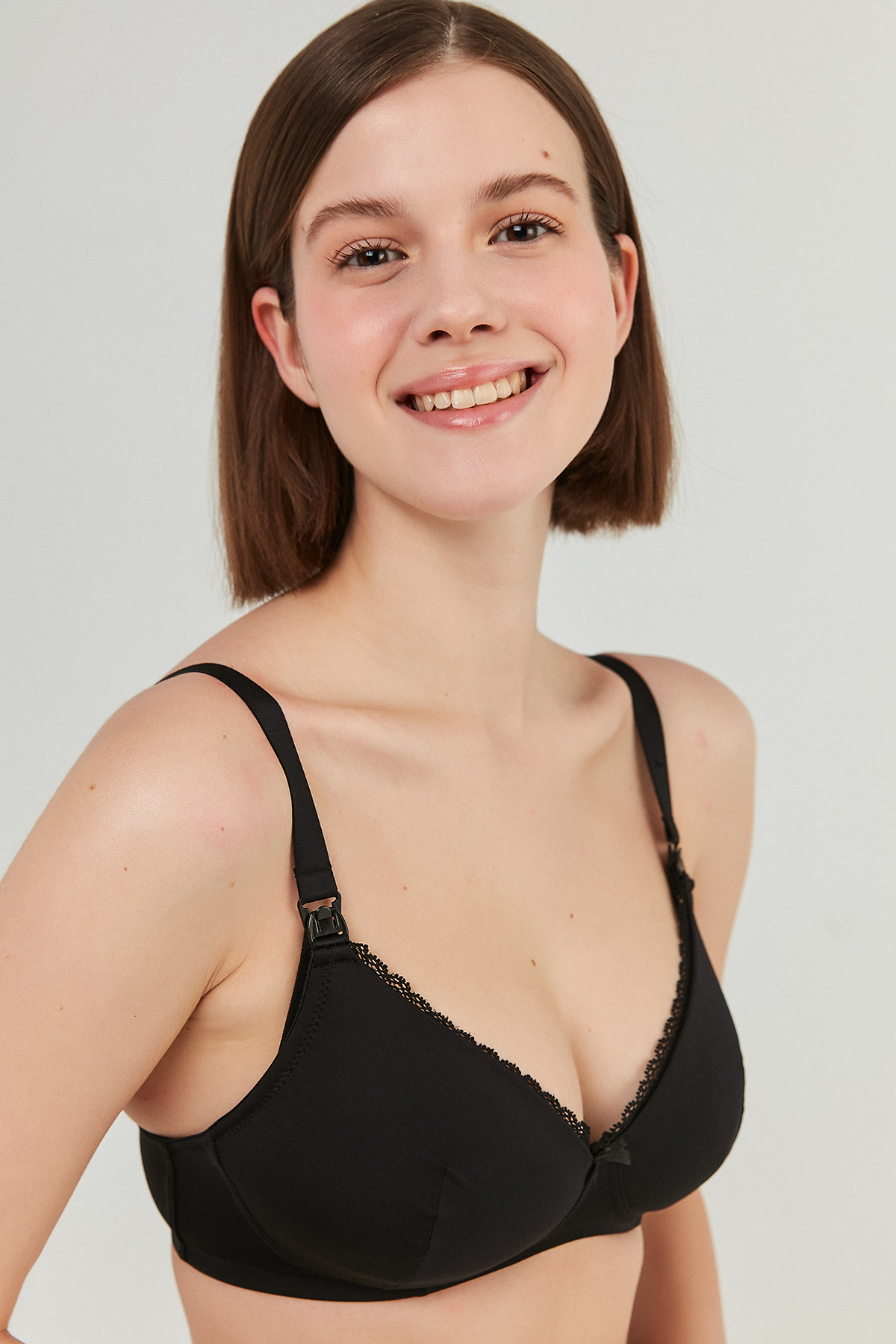 Penti #Hiççamaşırı Balensiz Mama Anne Siyah Emzirme Sütyeni fotoğrafı 3 (önizleme)