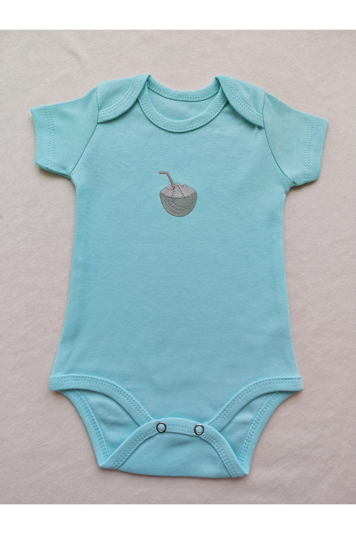 Pink cherry 4' lü kız bebek yazlık body fotoğrafı 6 (önizleme)