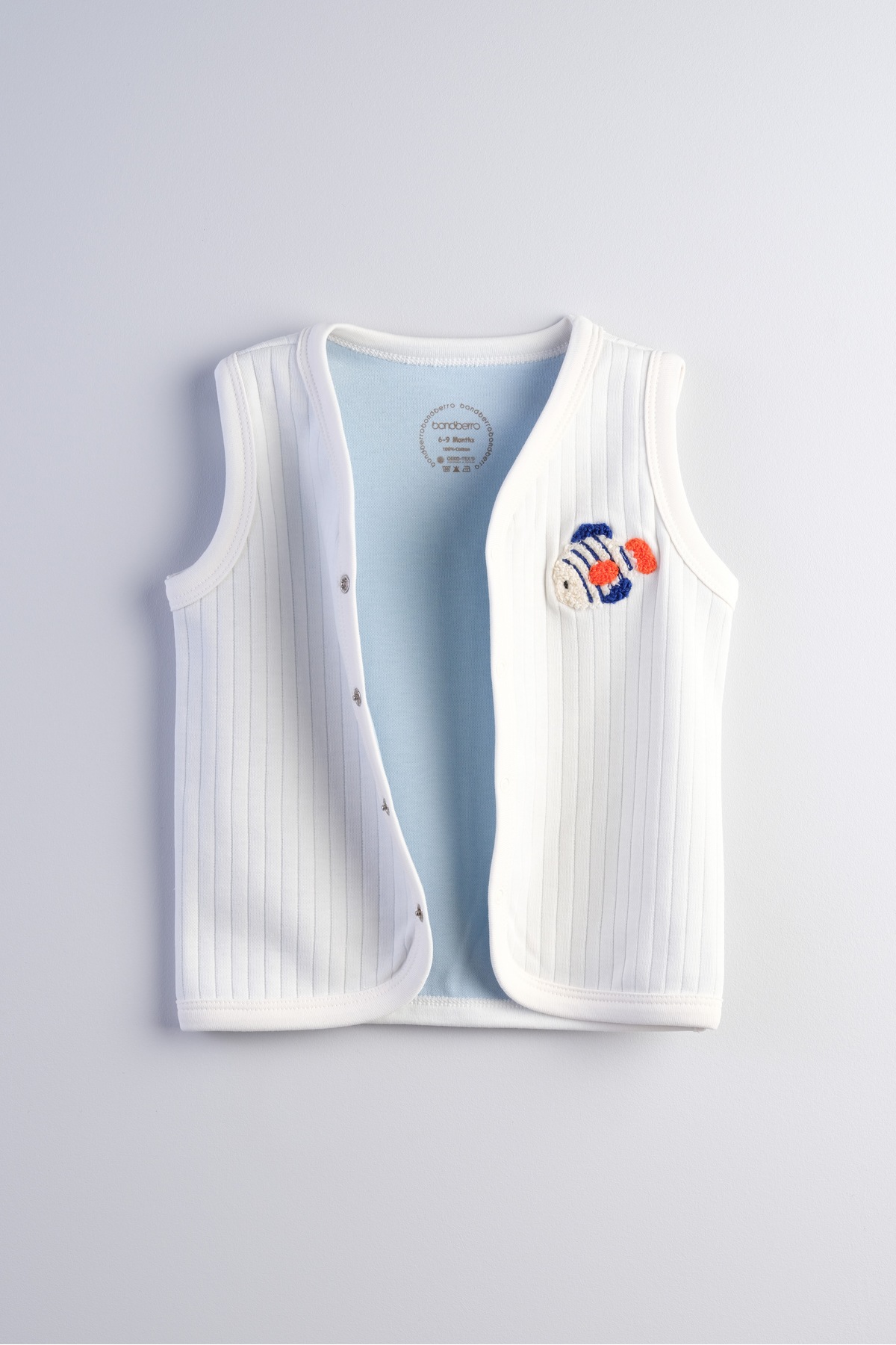 Bondberro Süzene Nakışlı Bebek ve Çocuk Yelek %100 Pamuklu ( Balık ) fotoğrafı 2 (önizleme)