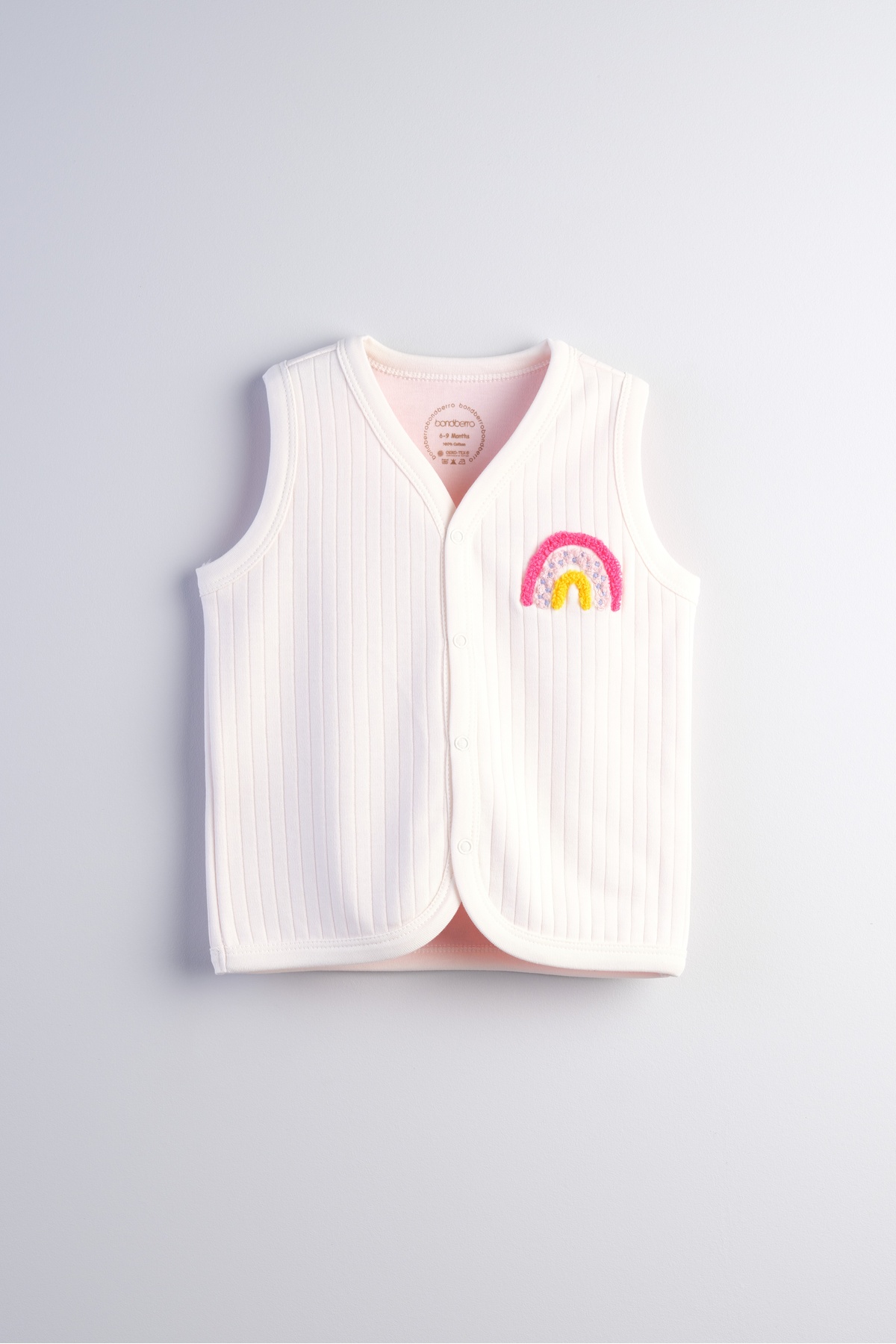 Bondberro Süzene Nakışlı Bebek ve Çocuk Yelek %100 Pamuklu ( Gökkuşağı ) fotoğrafı 2 (önizleme)