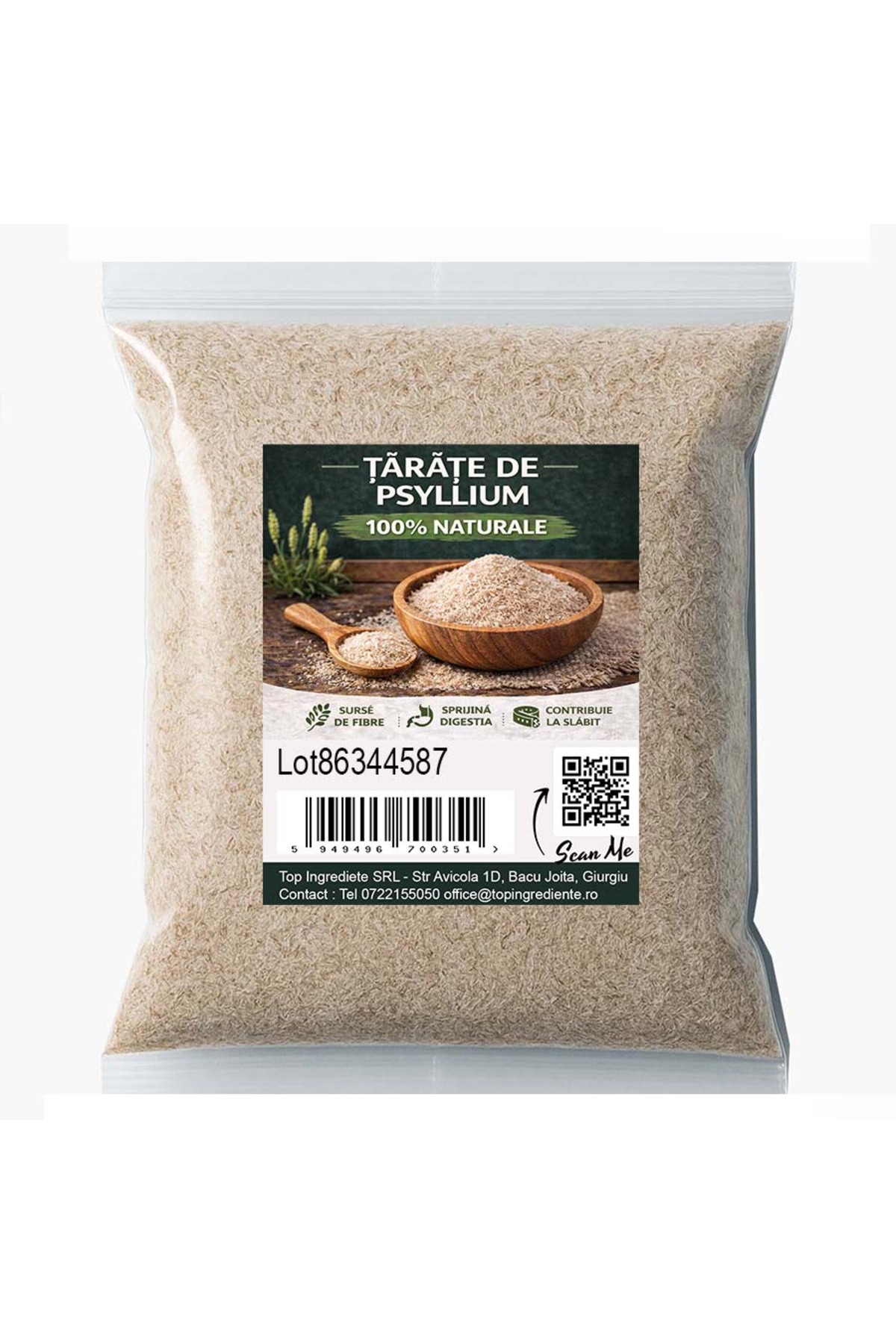 Top Ingrediente Tărâțe de Psyllium – Superaliment pentru digestie, detoxifier...