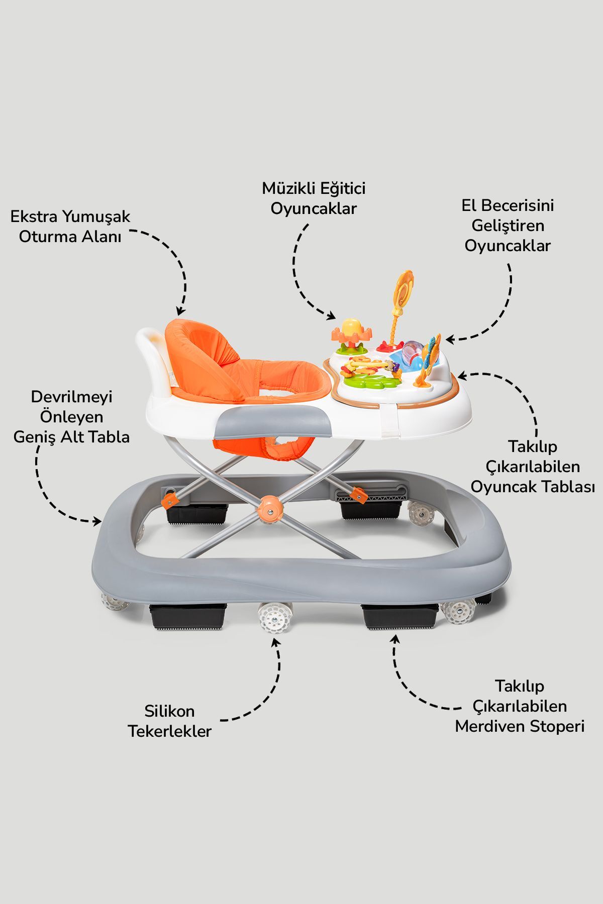 Baby2Go Toodle Lüks Yürüteç fotoğrafı 2 (önizleme)