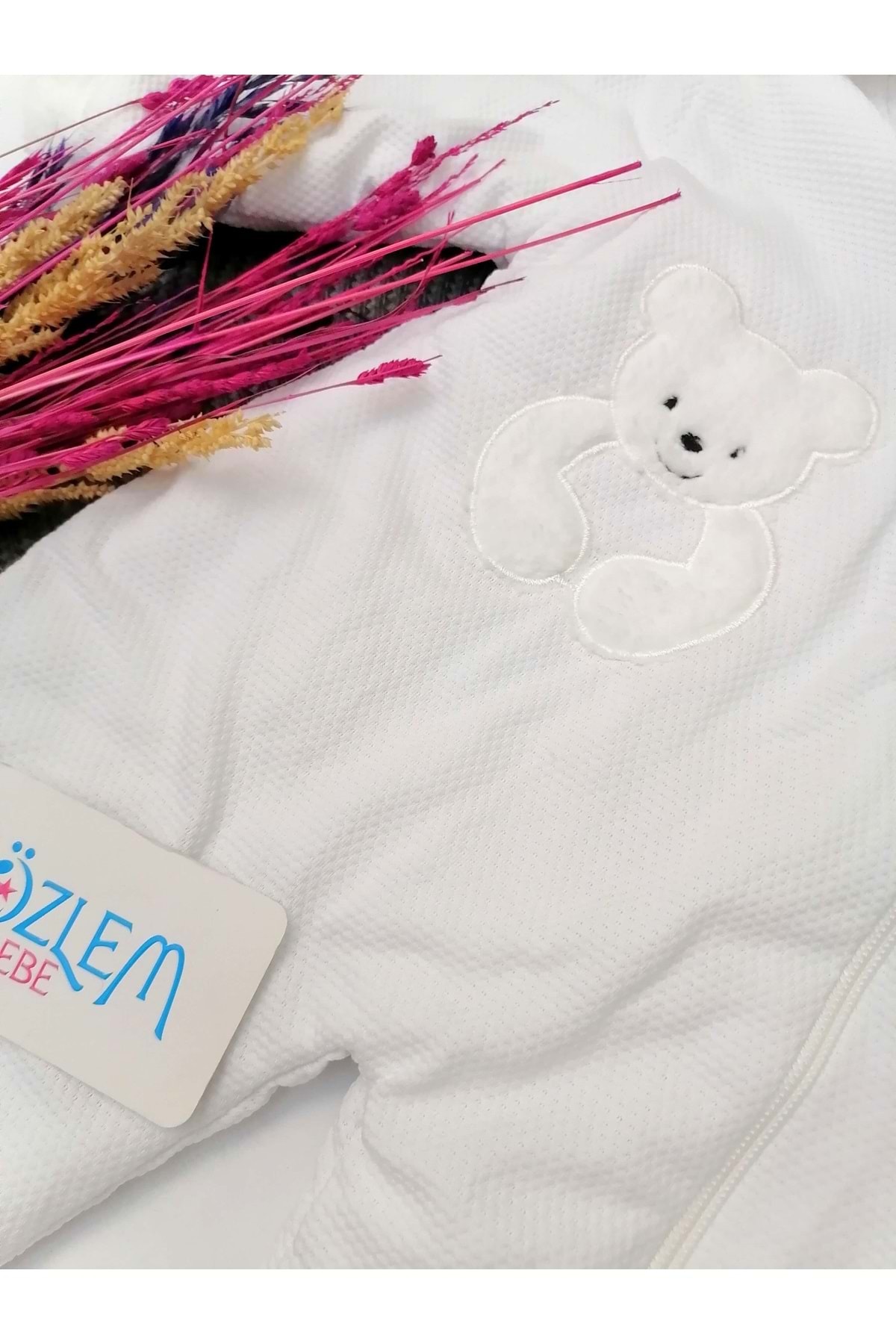 ÖZLEM BEBE Welsoftlu Beyaz Astronot Tulum Beyaz fotoğrafı 2 (önizleme)