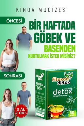 Fitoxon Göbek eriten zayıflama'ya Özel Formül Kinoalı Detox Organik kilo verm...