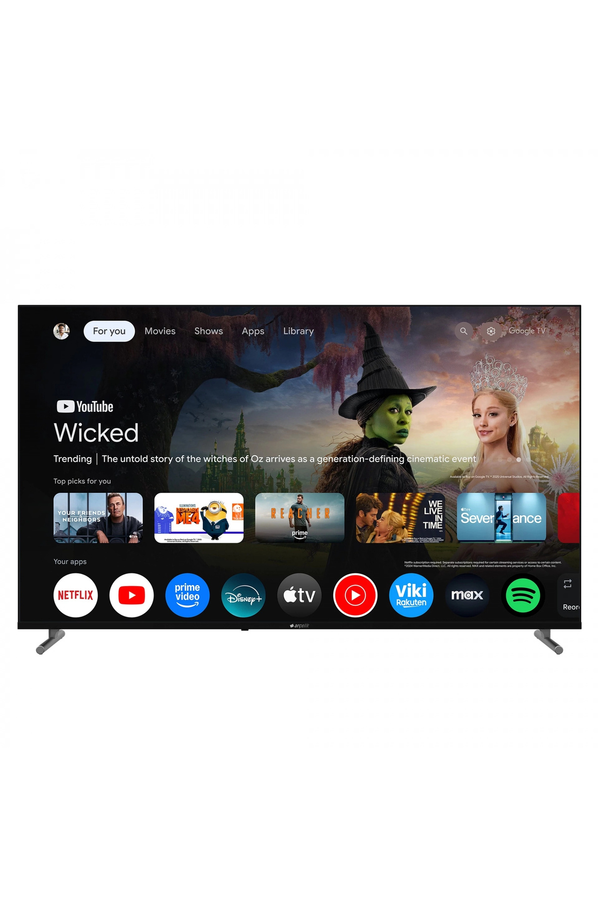 7 Serisi 50" 4K UHD Google TV - A 750 C Smart TV
