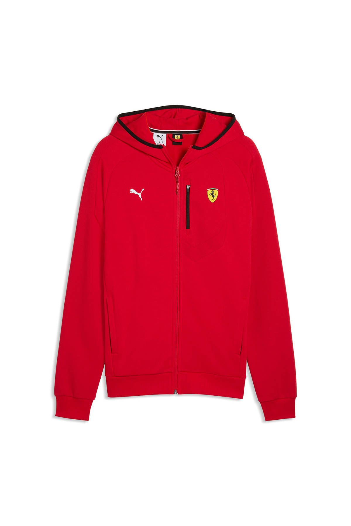 Puma Ferrari HDD PM1 Sweat Jacket 634243 Erkek Eşofman Üstü KIRMIZI görsel 4