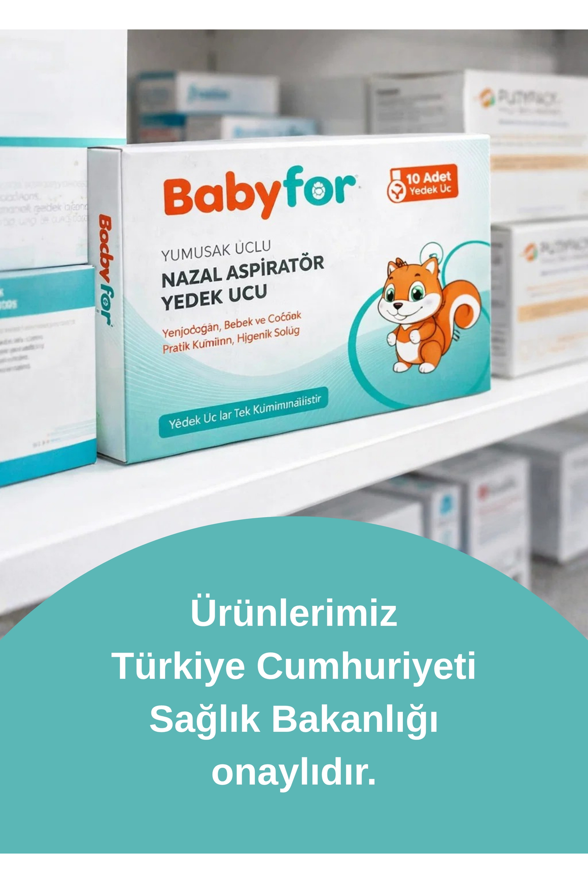 BABYFOR Bebe Burun Aspiratör Yedek Ucu 10 Adet - Tüm Markalar ile Uyumlu fotoğrafı 5 (önizleme)