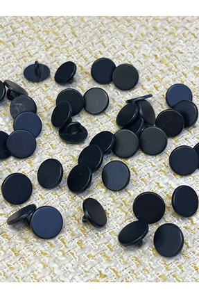 ODDA TASARIM ATÖLYESİ 30 Adet 11 mm Siyah Metal Düğme – Hobi, DIY, Örgü, Trik...