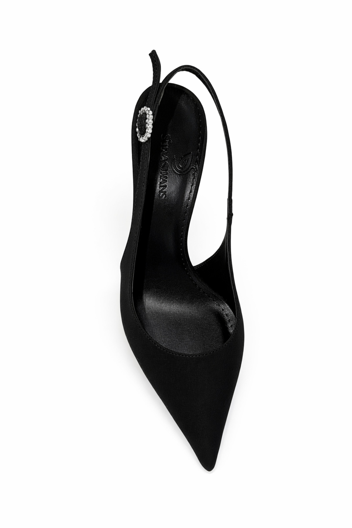 Straswans  Elsa Kadın Topuklu Kumaş Ayakkabı Siyah - Görsel 3