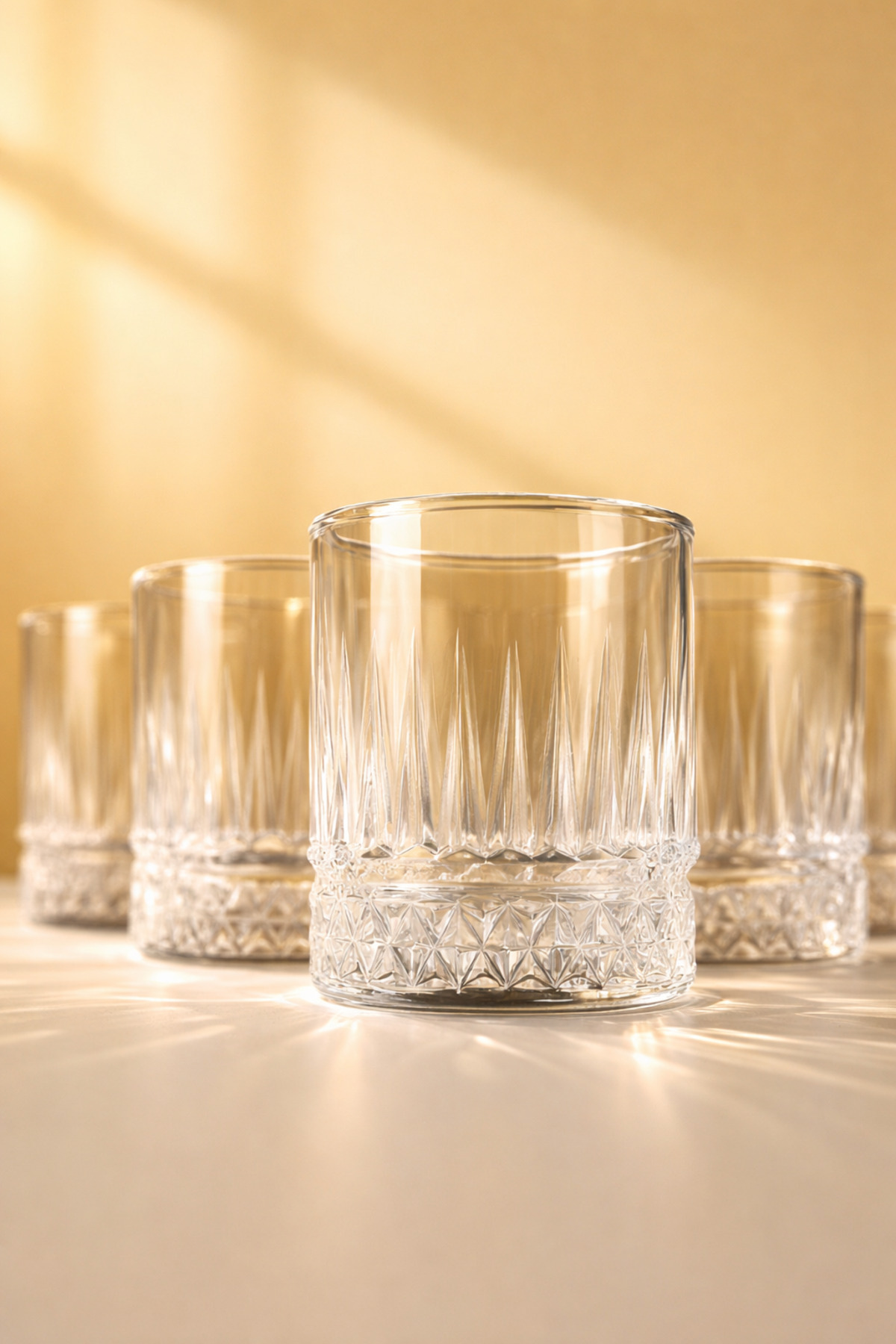 Elysia Pattern Crystal Water Glass | 6pcs - 300cc