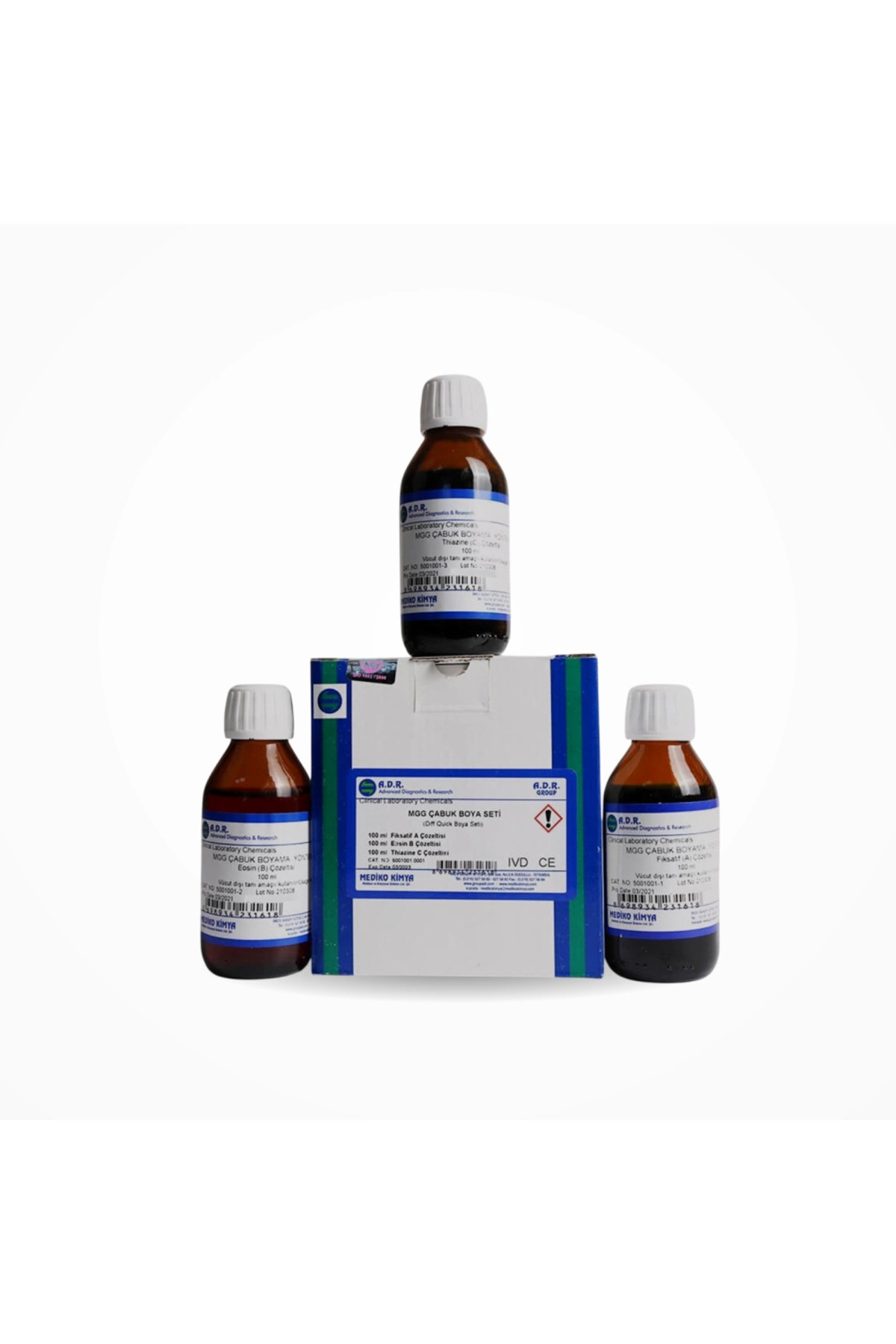 Peridia Diff Quick MEDİKAL Diff Quick Boya 3'lü Seti 100ml - Fiyatı, Yorumları