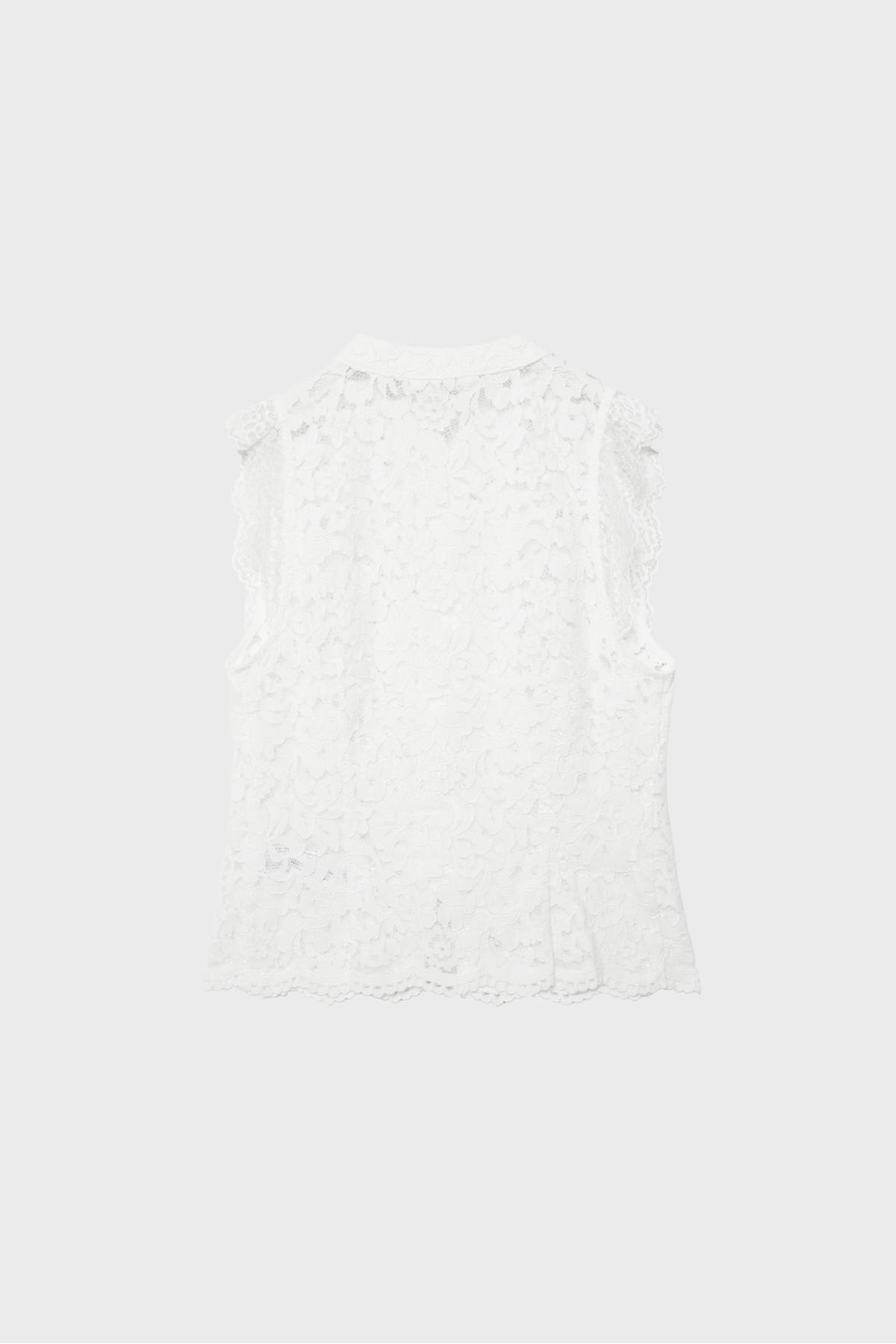 Stradivarius  Quipao dantel bluz - Görsel 7