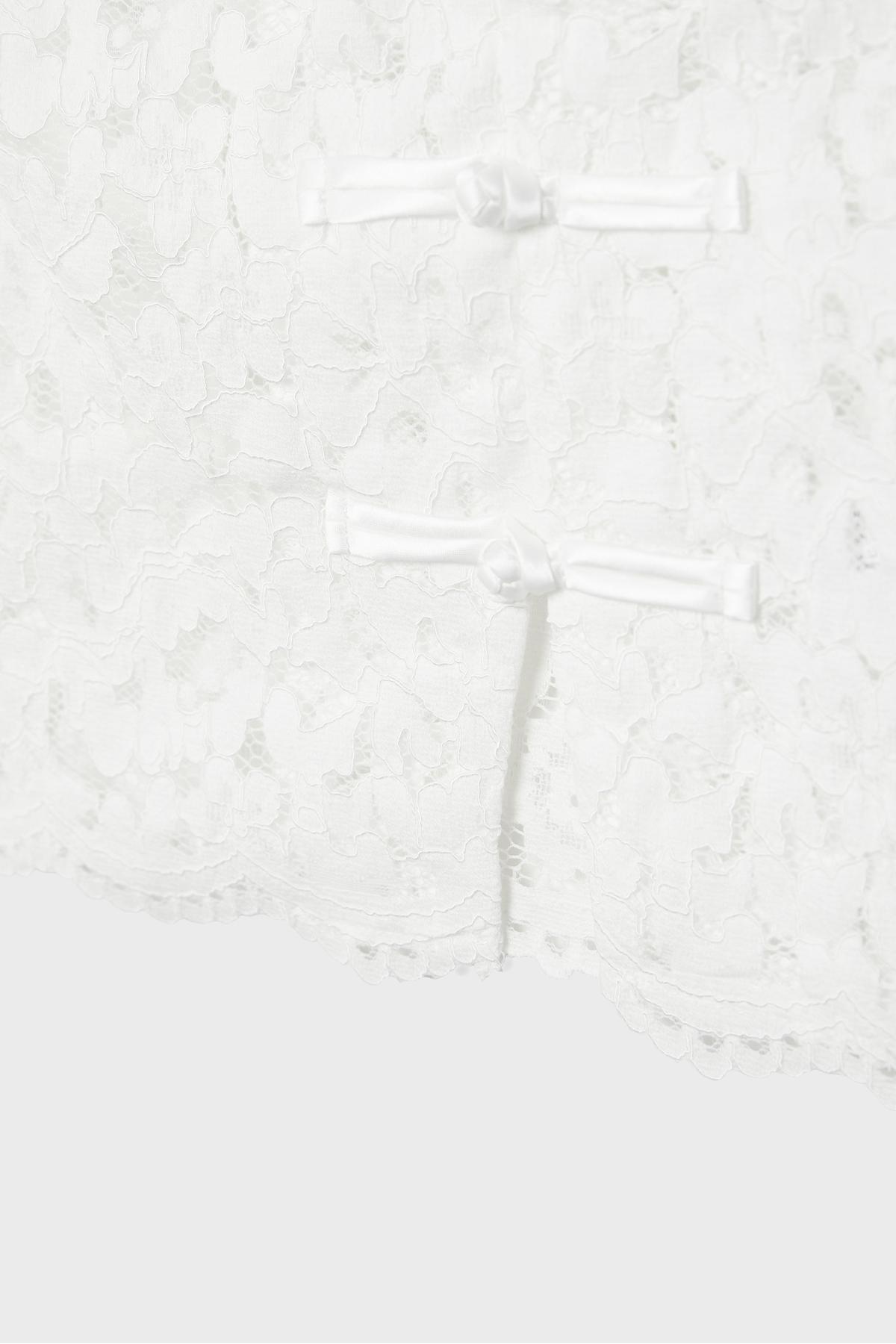 Stradivarius  Quipao dantel bluz - Görsel 8