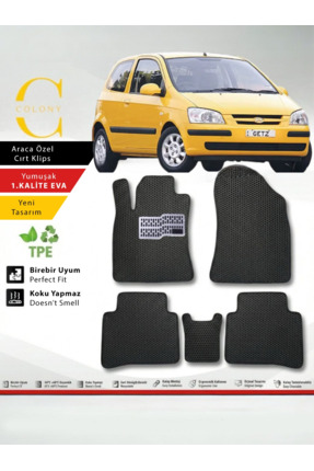 COLONY Hyundai Getz ücreli Premium 1.Kalite Eva Paspas Seti Paspas Takımı & M...