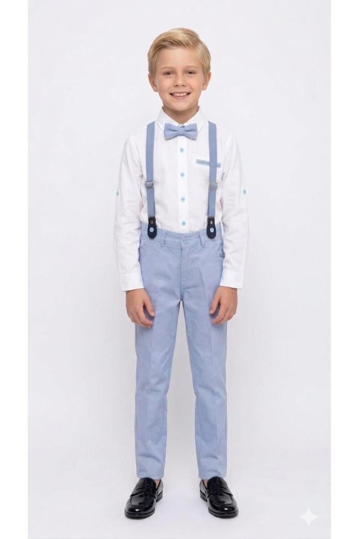 Terry Boy's Bow Tie Suspender Suit – 62181