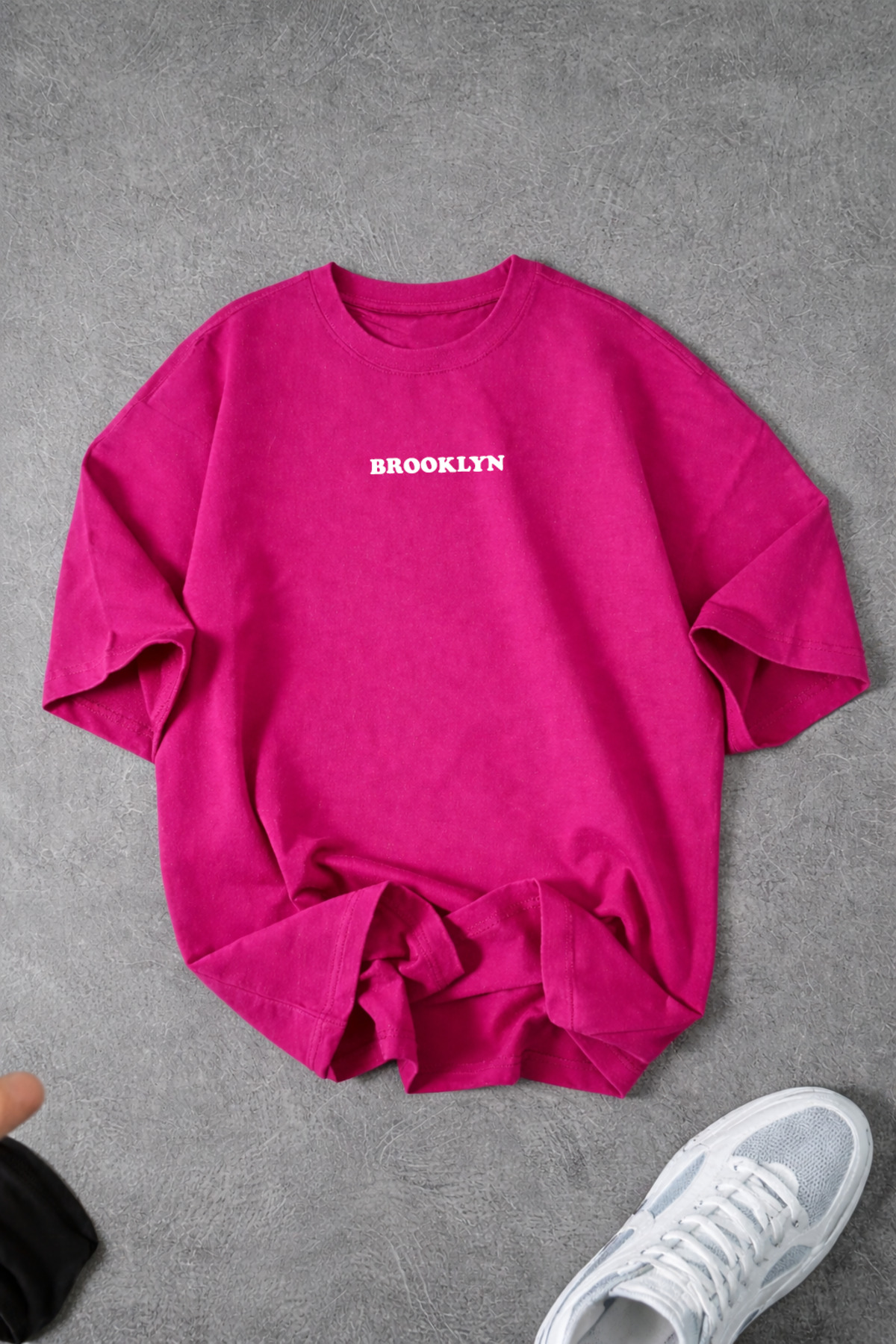 Revasser Unisex muška/ženska BROO majica sa prilagođenim tekstom, široki kroj...