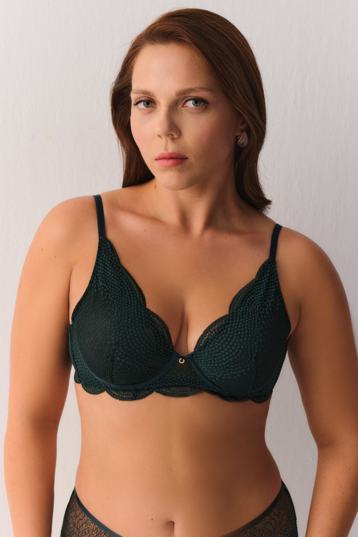 SUWEN Elegant Sprinkle Dantelli Desteksiz Sütyen görsel 2
