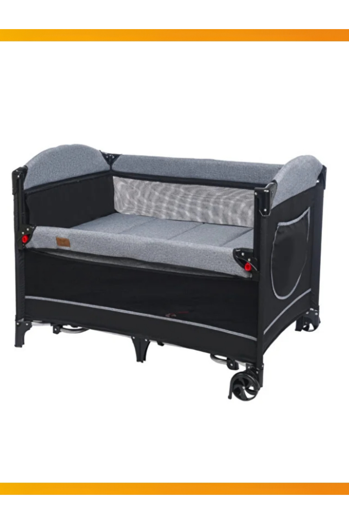 modabebekler Katlanır Park Beşik Anne Yanı Asansörlü Sallanır Sabitlenir Çantalı Dönenceli Bebek Beşiği fotoğrafı 6 (önizleme)